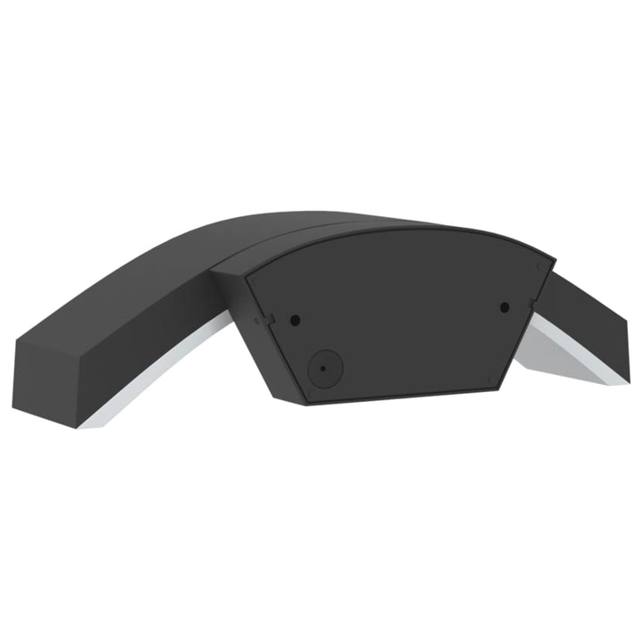 Vixl Lămpi Exterioare De Perete Cu Led/Senzor 2 Buc. Aluminiu Negru