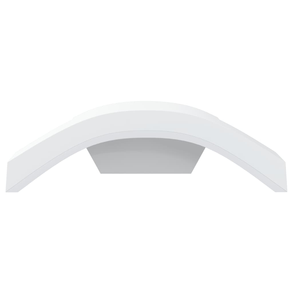 Lămpi Exterioare De Perete Cu Led 2 Buc. , Aluminiu Turnat Alb