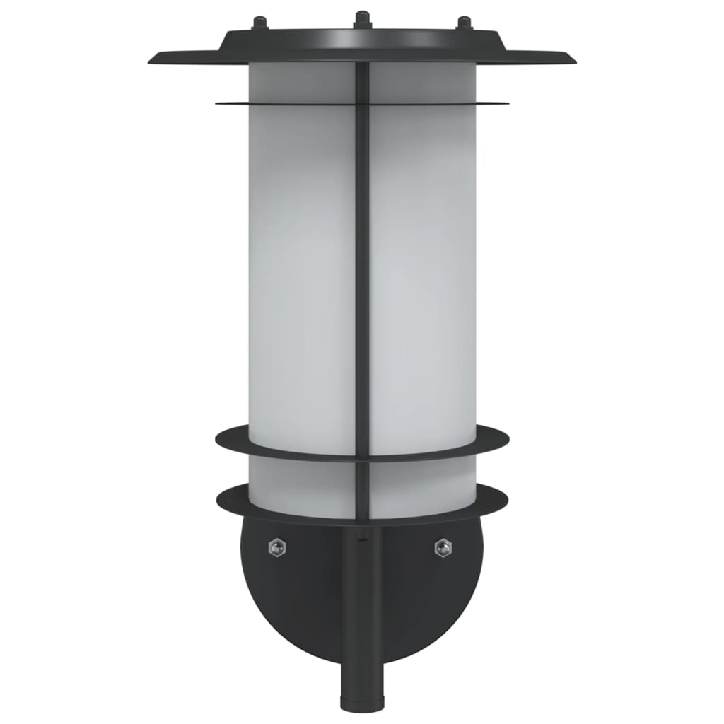 Lampă Exterioară De Perete, , Oțel Inoxidabil Negru