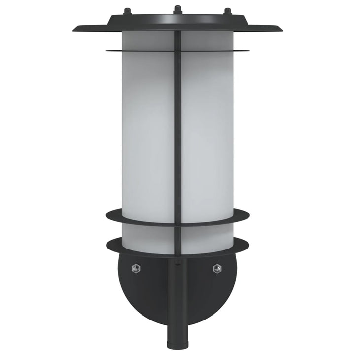 Lampă Exterioară De Perete, , Oțel Inoxidabil Negru