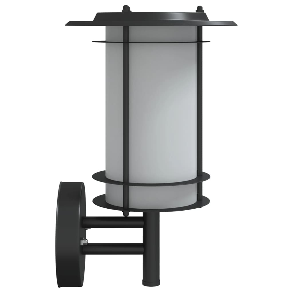 Lampă Exterioară De Perete, , Oțel Inoxidabil Negru