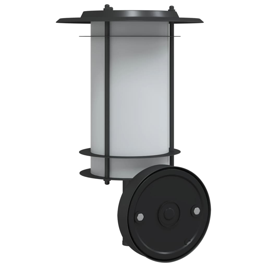 Lampă Exterioară De Perete, , Oțel Inoxidabil Negru