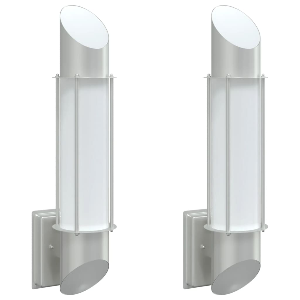 Corpuri De Iluminat Exterior De Perete 2 Buc Oțel Inox