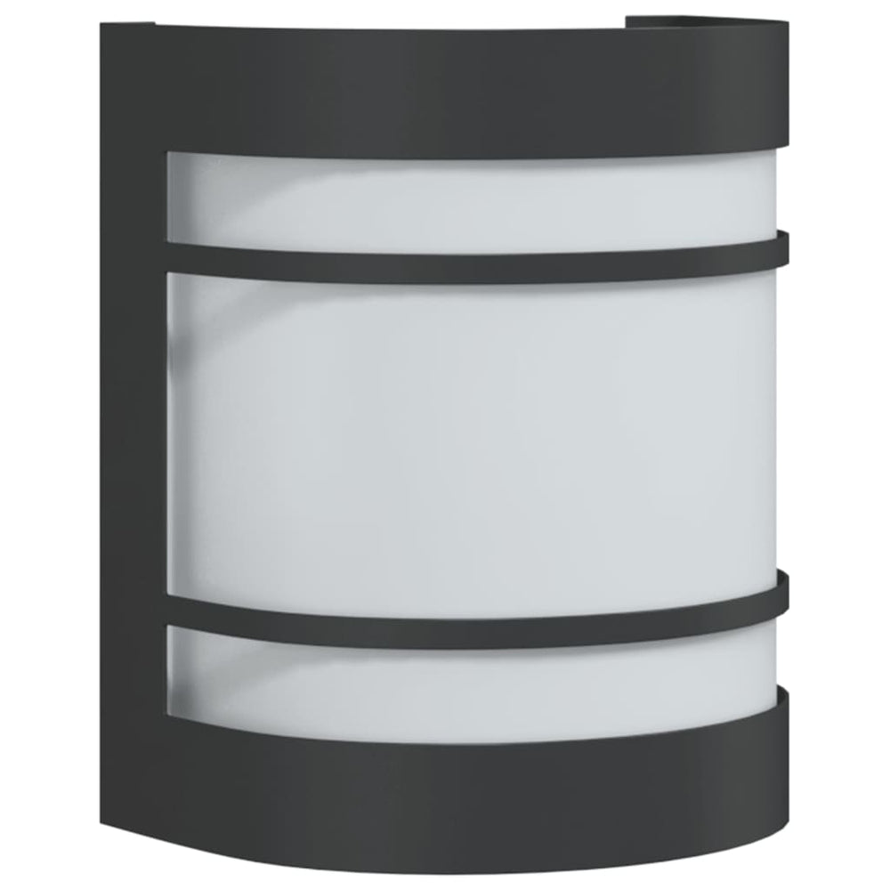 Lampă Exterioară De Perete, , Oțel Inoxidabil Negru