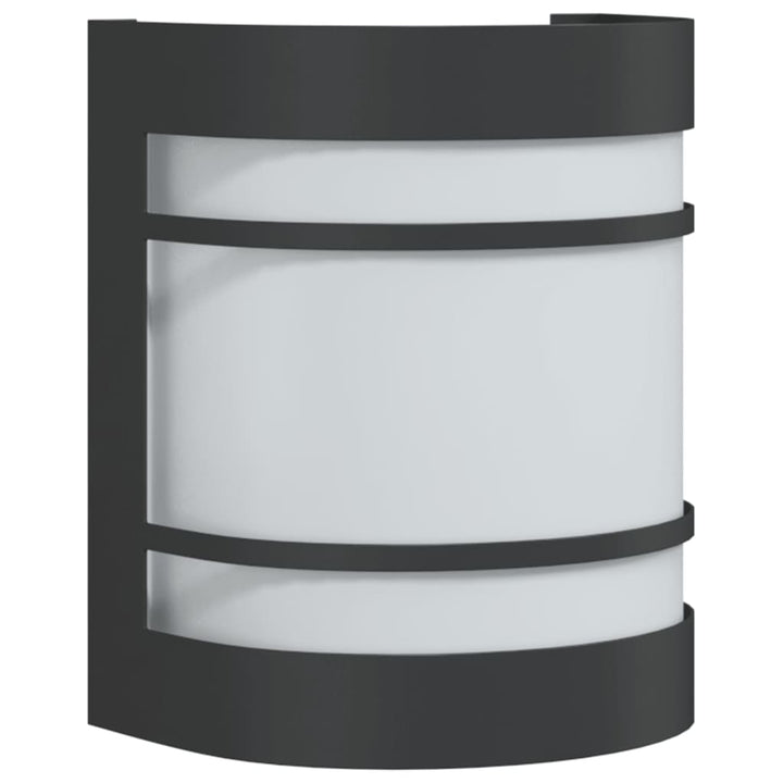 Lampă Exterioară De Perete, , Oțel Inoxidabil Negru