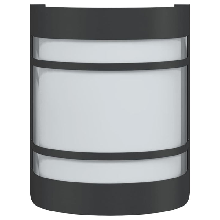 Lampă Exterioară De Perete, , Oțel Inoxidabil Negru