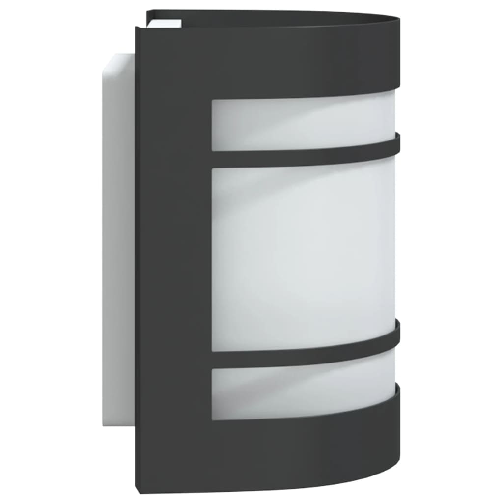 Lampă Exterioară De Perete, , Oțel Inoxidabil Negru