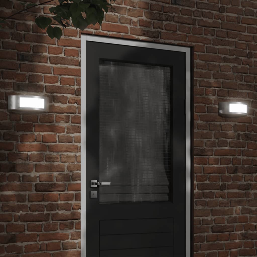 Corpuri De Iluminat Exterior De Perete 2 Buc Oțel Inox