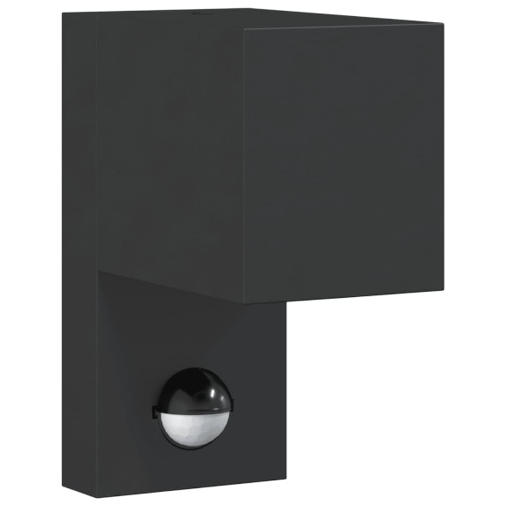 Vixl Lampă Exterioară De Perete Cu Led/Senzor, Negru Aluminiu Turnat