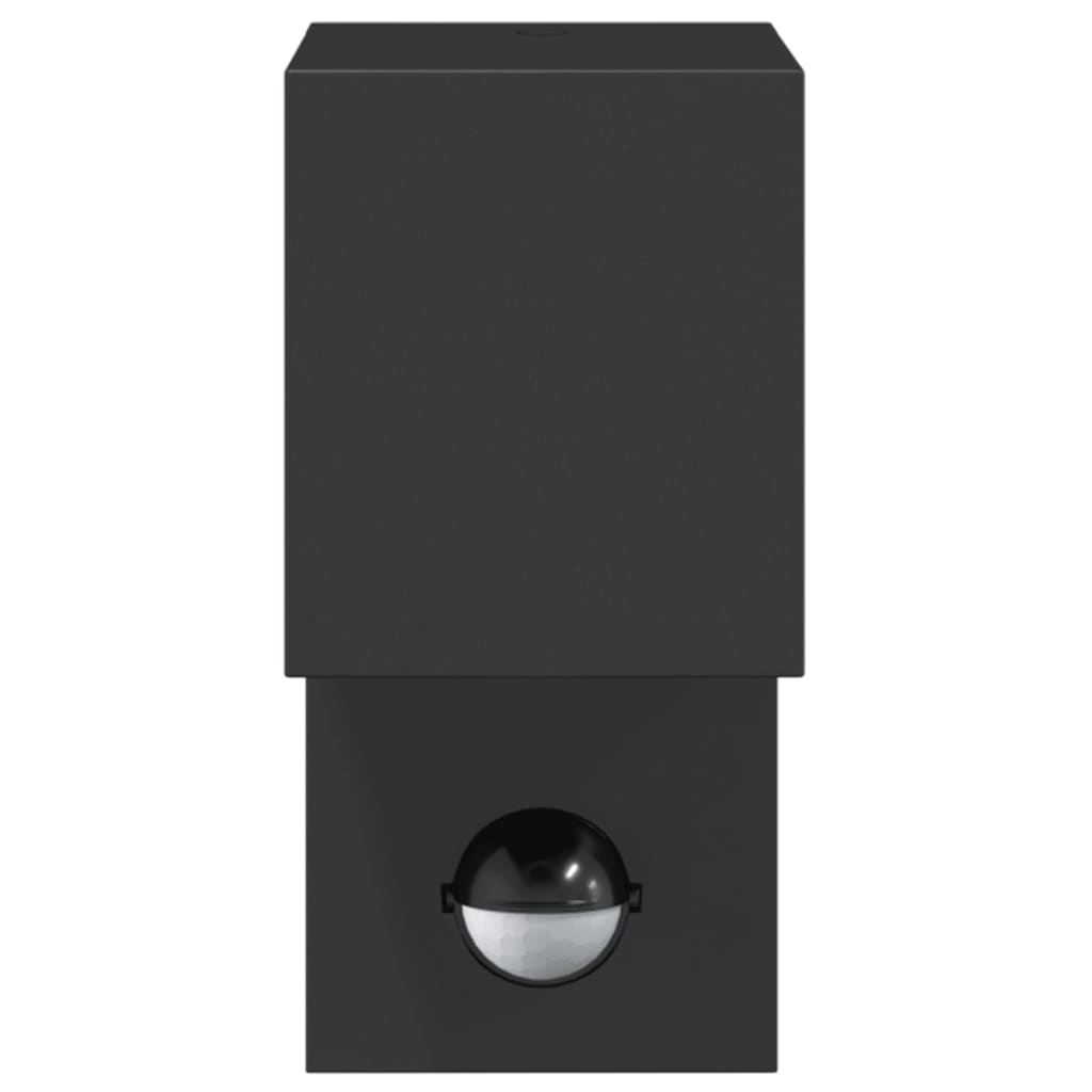 Vixl Lampă Exterioară De Perete Cu Led/Senzor, Negru Aluminiu Turnat