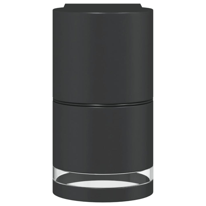 Lămpi Exterioare De Perete Cu Led 2 Buc. Negru, Aluminiu Turnat