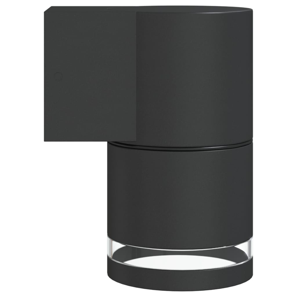 Lămpi Exterioare De Perete Cu Led 2 Buc. Negru, Aluminiu Turnat