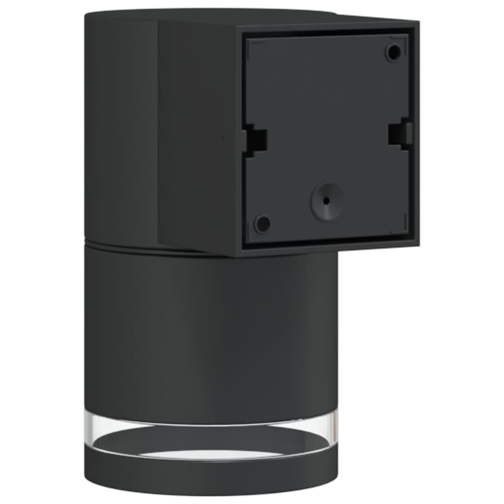 Lămpi Exterioare De Perete Cu Led 2 Buc. Negru, Aluminiu Turnat