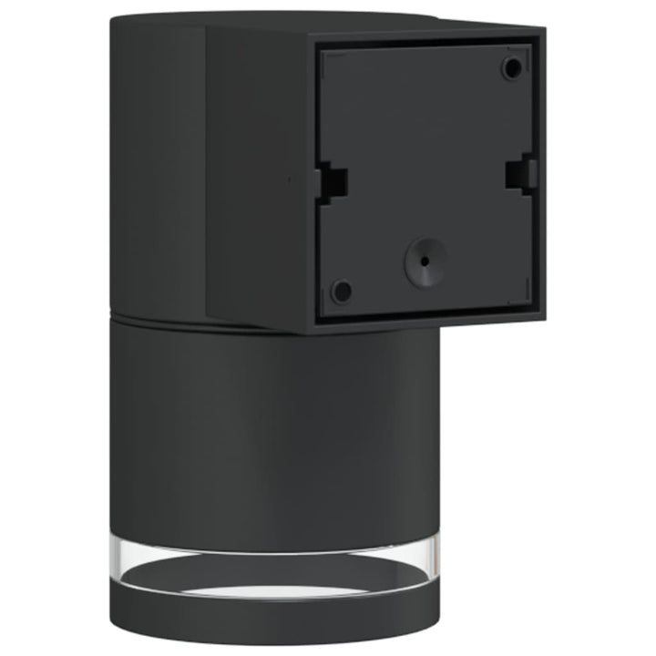 Lămpi Exterioare De Perete Cu Led 2 Buc. Negru, Aluminiu Turnat