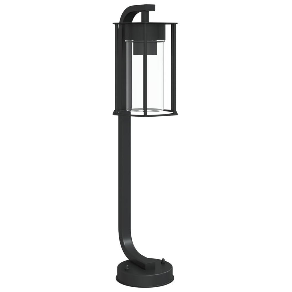 Lampă Exterioară De Podea, Negru, , Oțel Inoxidabil
