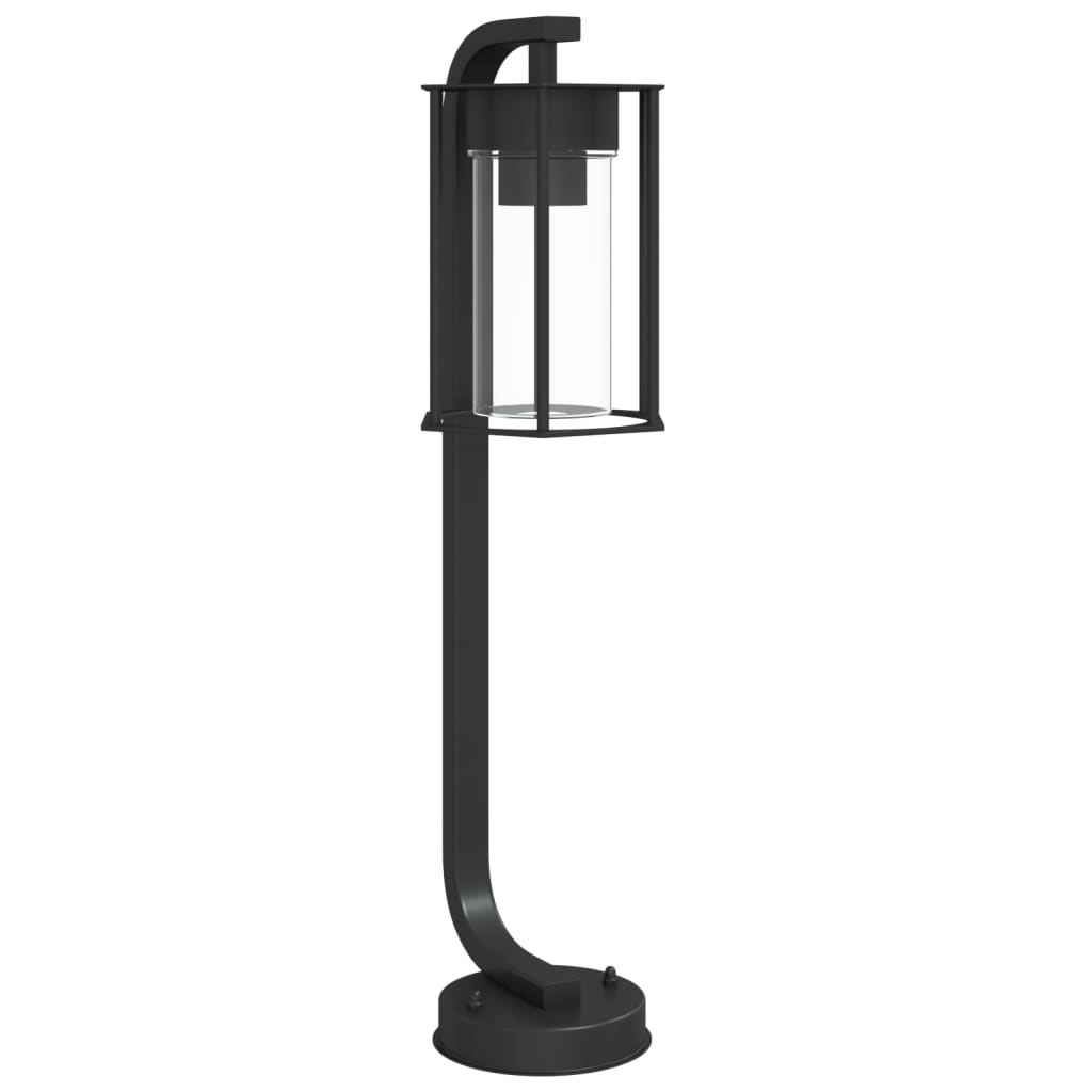 Lampă Exterioară De Podea, Negru, , Oțel Inoxidabil