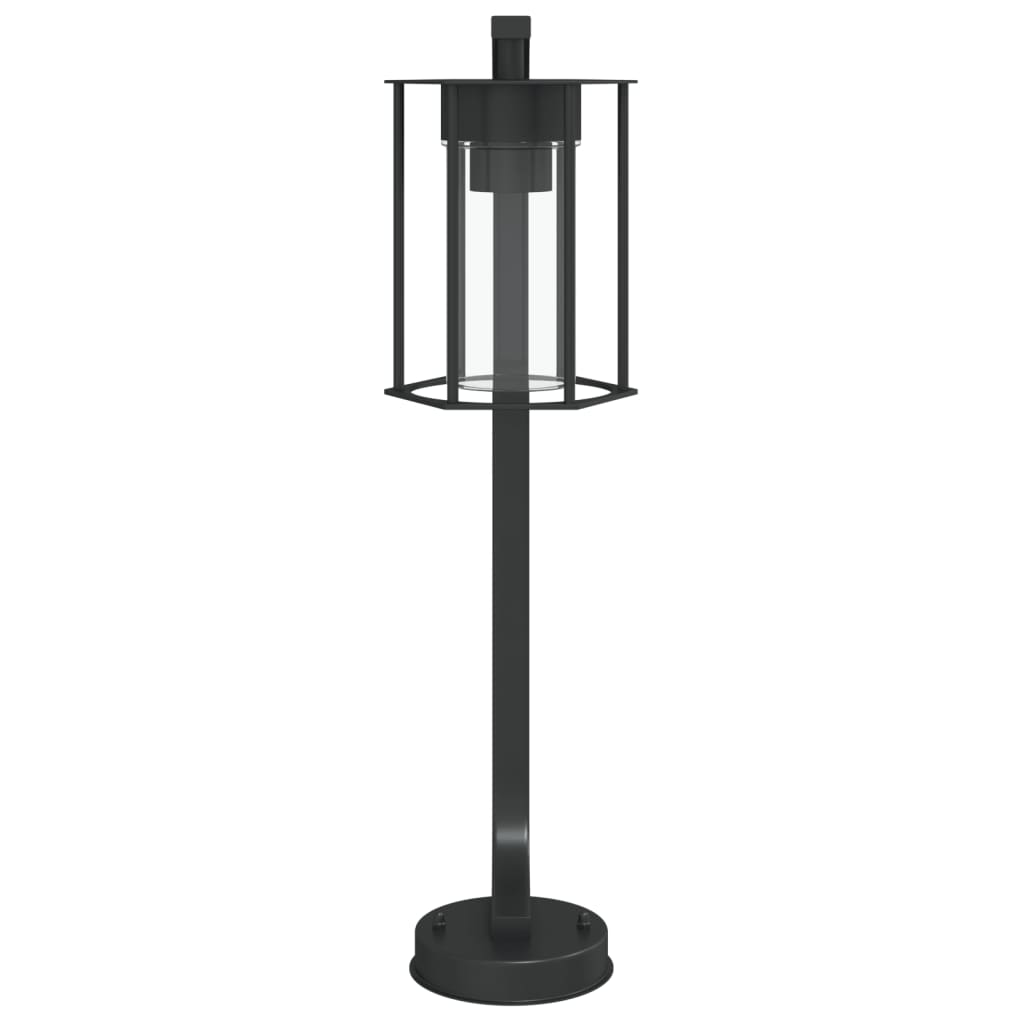 Lampă Exterioară De Podea, Negru, , Oțel Inoxidabil