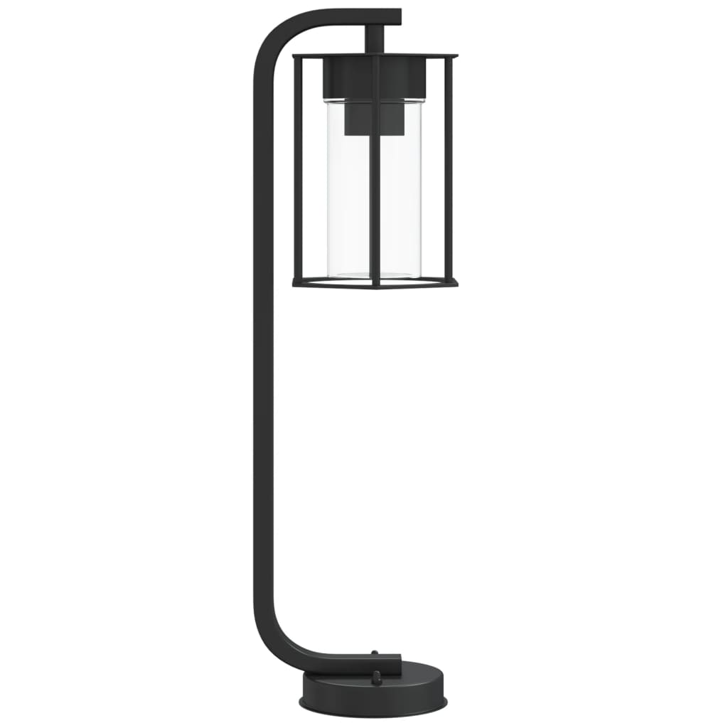 Lampă Exterioară De Podea, Negru, , Oțel Inoxidabil