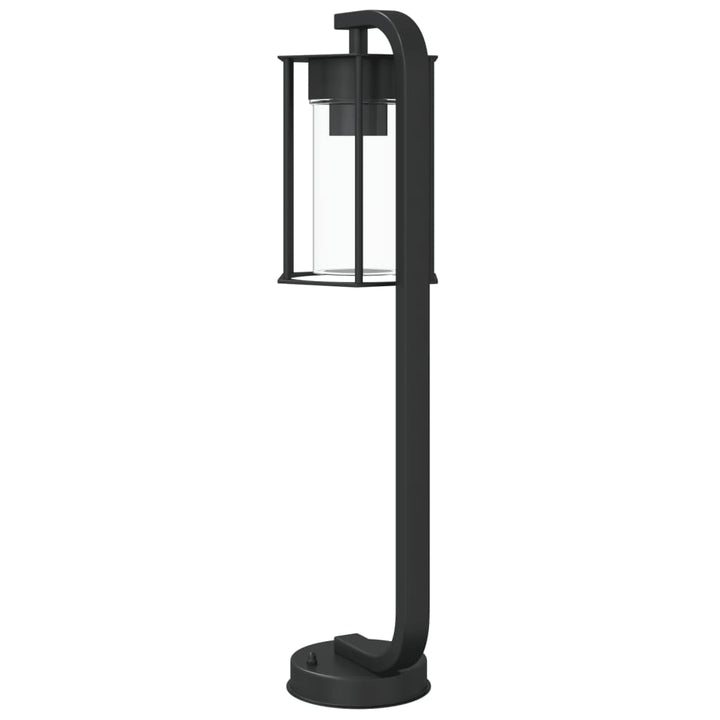 Lampă Exterioară De Podea, Negru, , Oțel Inoxidabil
