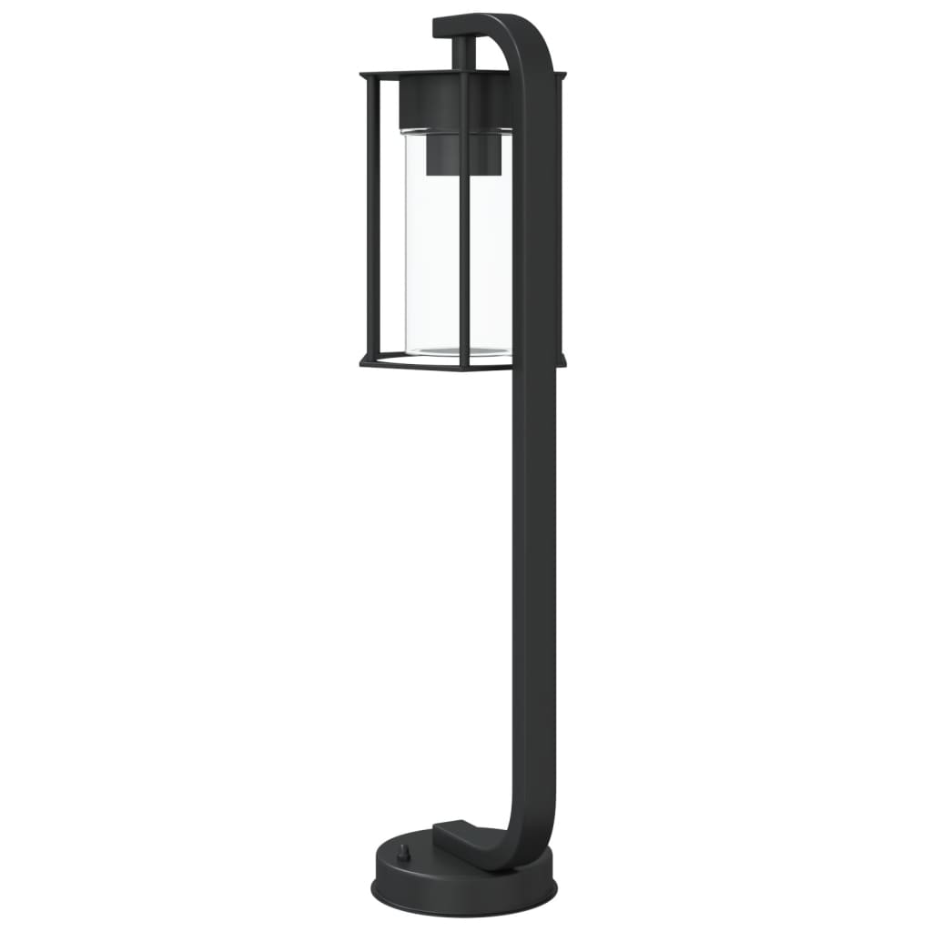 Lămpi De Podea De Exterior 3 Buc. Negru Oțel Inoxidabil