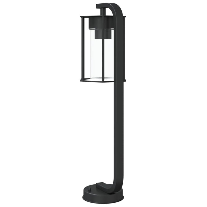 Lămpi De Podea De Exterior 3 Buc. Negru Oțel Inoxidabil