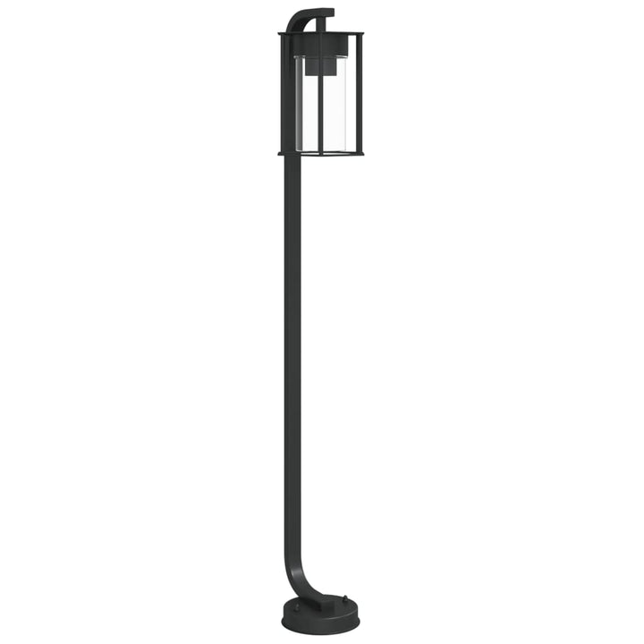 Lampă Exterioară De Podea, Negru, , Oțel Inoxidabil