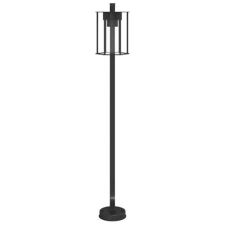 Lampă Exterioară De Podea, Negru, , Oțel Inoxidabil