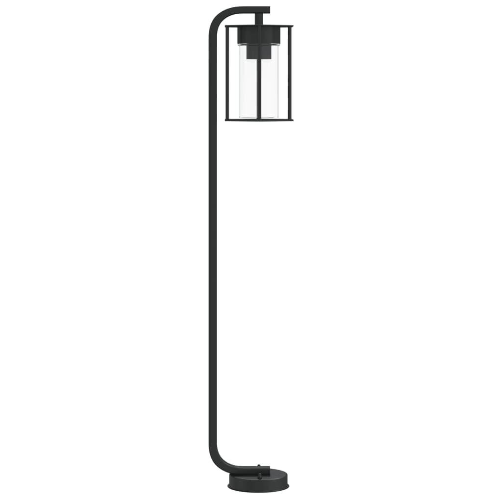 Lampă Exterioară De Podea, Negru, , Oțel Inoxidabil