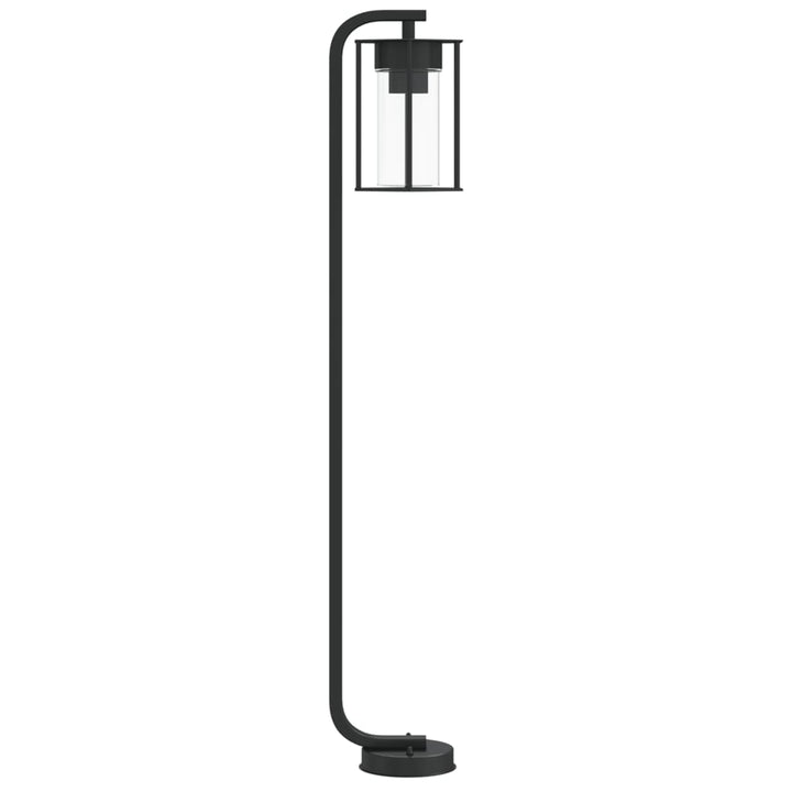 Lampă Exterioară De Podea, Negru, , Oțel Inoxidabil