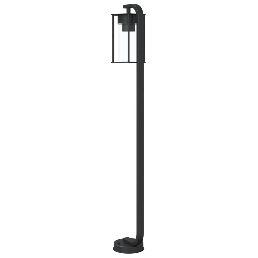 Lampă Exterioară De Podea, Negru, , Oțel Inoxidabil