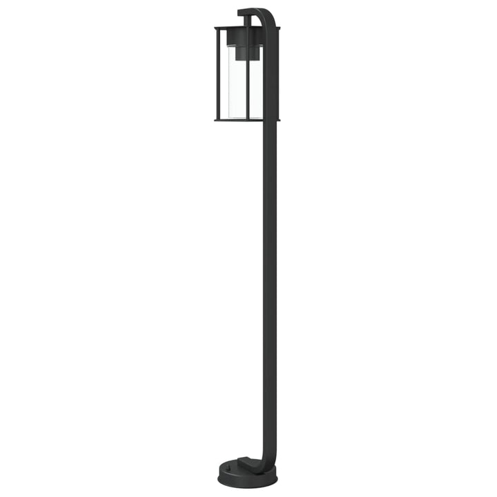 Lămpi De Podea De Exterior 3 Buc. Negru Oțel Inoxidabil