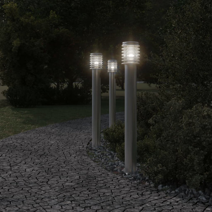 Lampă Exterioară De Podea, , 110 Cm, Oțel Inoxidabil Argintiu