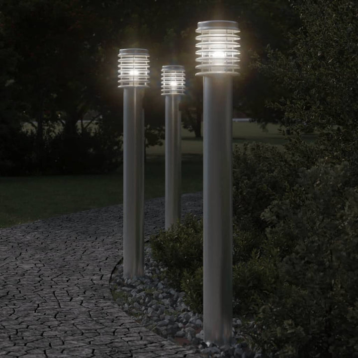 Lampă Exterioară De Podea, , 110 Cm, Oțel Inoxidabil Argintiu