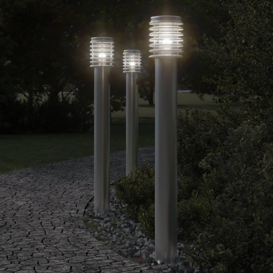 Lampă Exterioară De Podea, , 110 Cm, Oțel Inoxidabil Argintiu