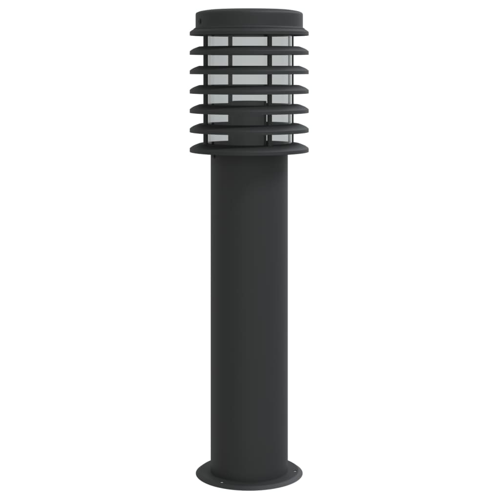 Lămpi De Podea De Exterior 3 Buc. 60 Cm Oțel Inoxidabil Negru