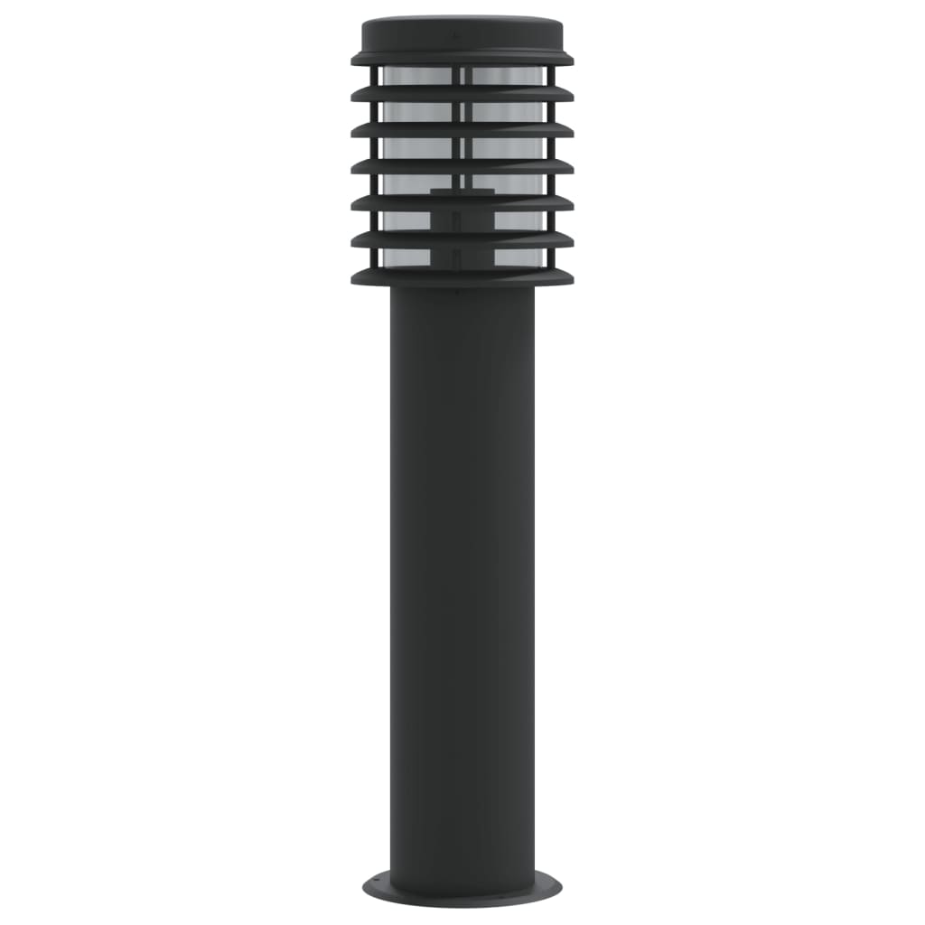 Lămpi De Podea De Exterior 3 Buc. 60 Cm Oțel Inoxidabil Negru