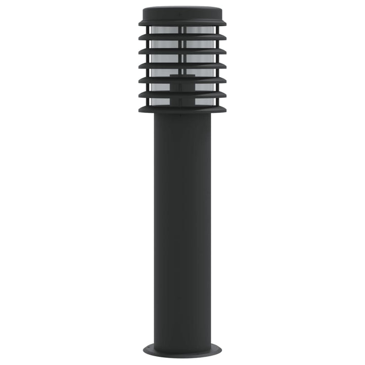 Lămpi De Podea De Exterior 3 Buc. 60 Cm Oțel Inoxidabil Negru