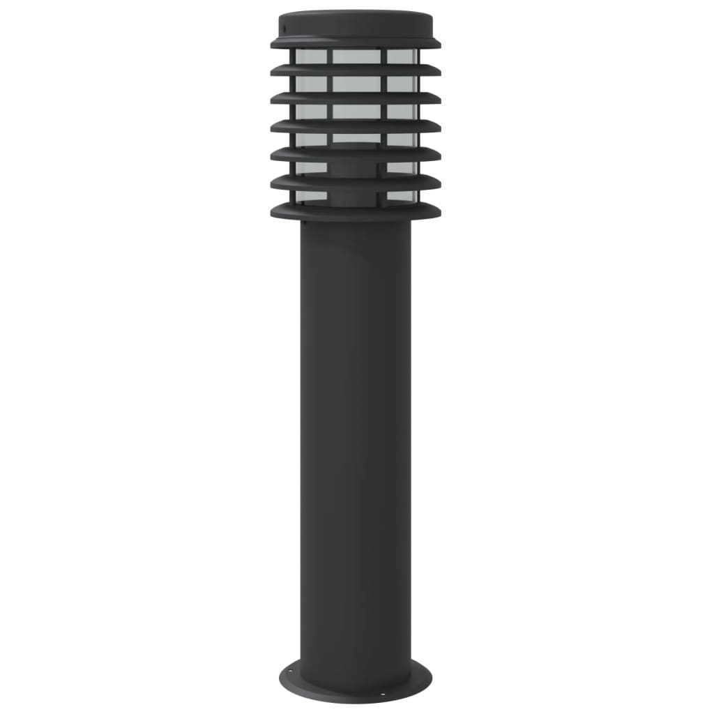 Lămpi De Podea De Exterior 3 Buc. 60 Cm Oțel Inoxidabil Negru
