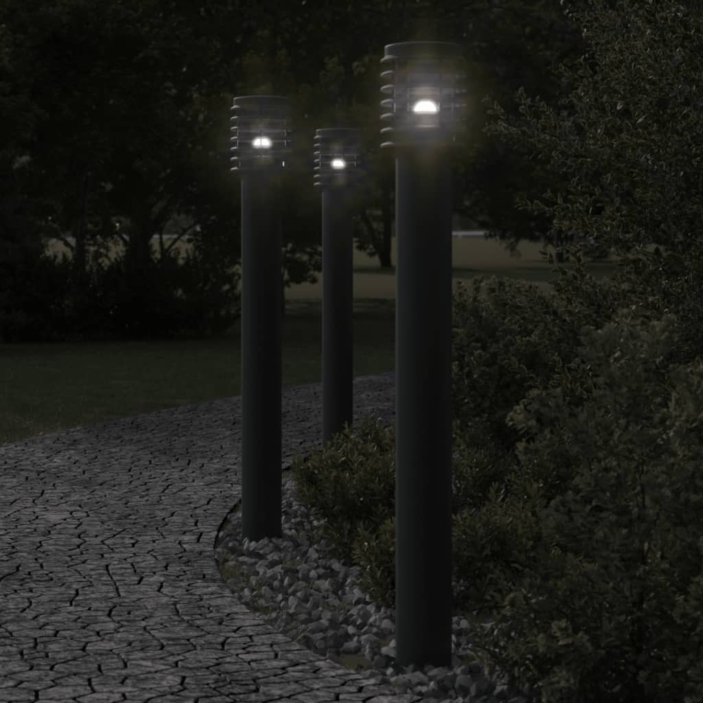 Lampă Exterioară De Podea, , 110 Cm, Oțel Inoxidabil Negru