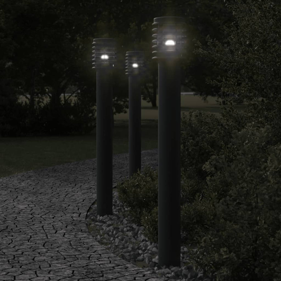 Lampă Exterioară De Podea, , 110 Cm, Oțel Inoxidabil Negru