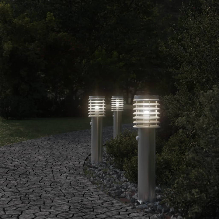 Lampă Exterioară De Podea , 60 Cm, Oțel Inox Argintiu