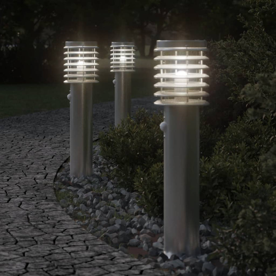 Lampă Exterioară De Podea , 60 Cm, Oțel Inox Argintiu