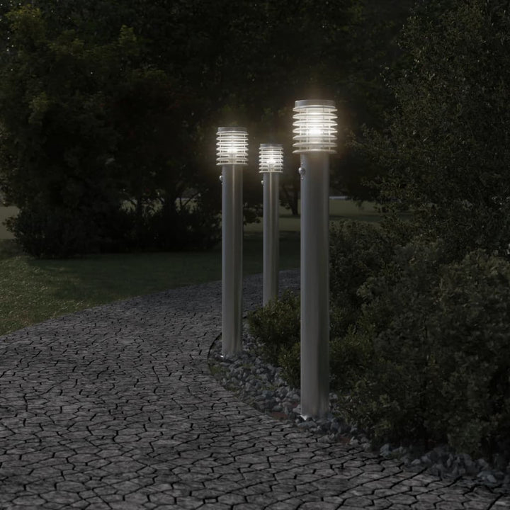 Lampă Exterioară De Podea 110 Cm, Oțel Inox Argintiu