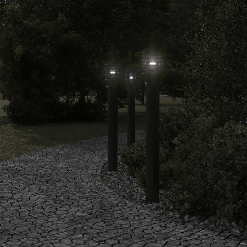 Lampă Exterioară De Podea , , 110 Cm, Oțel Inox Negru