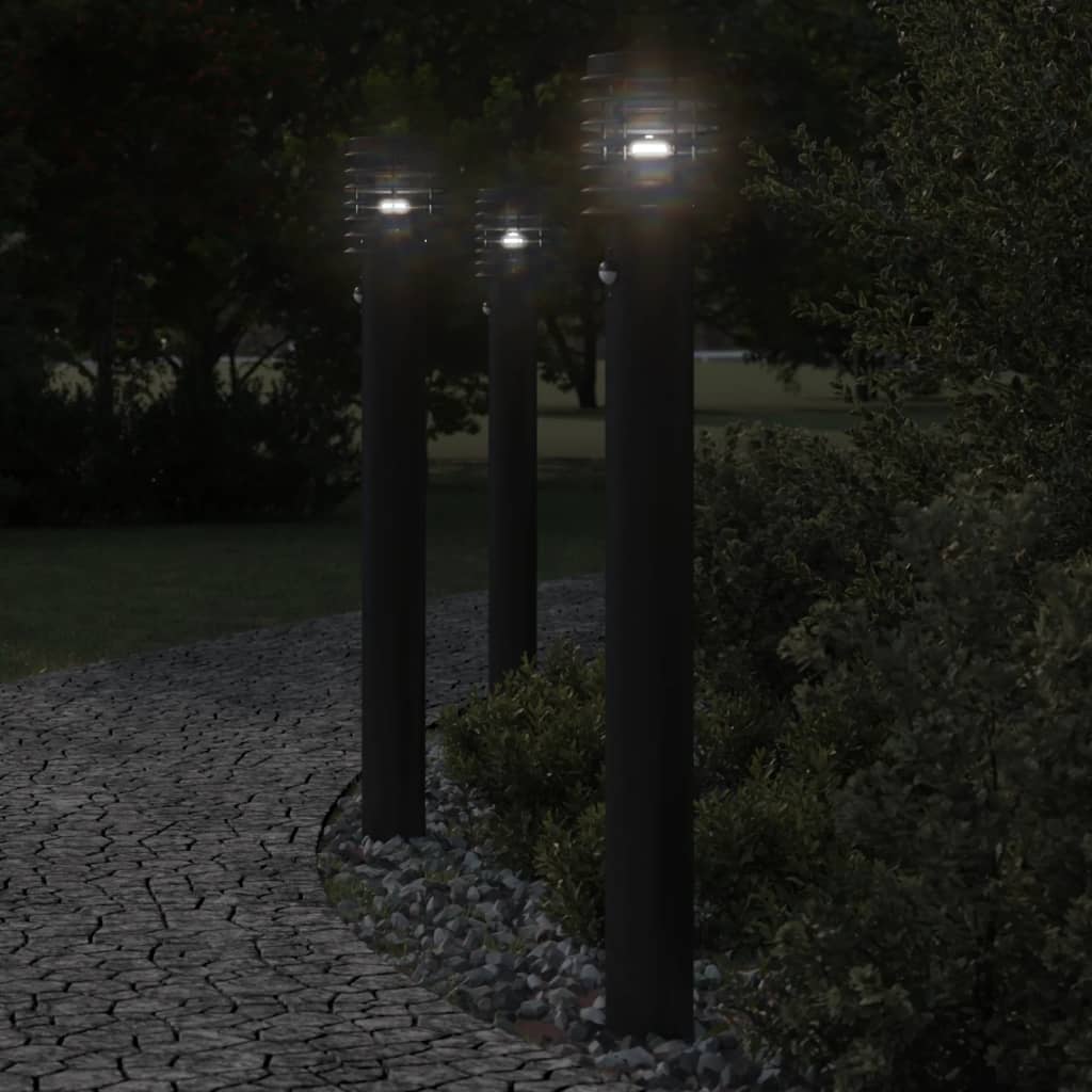 Lampă Exterioară De Podea , , 110 Cm, Oțel Inox Negru