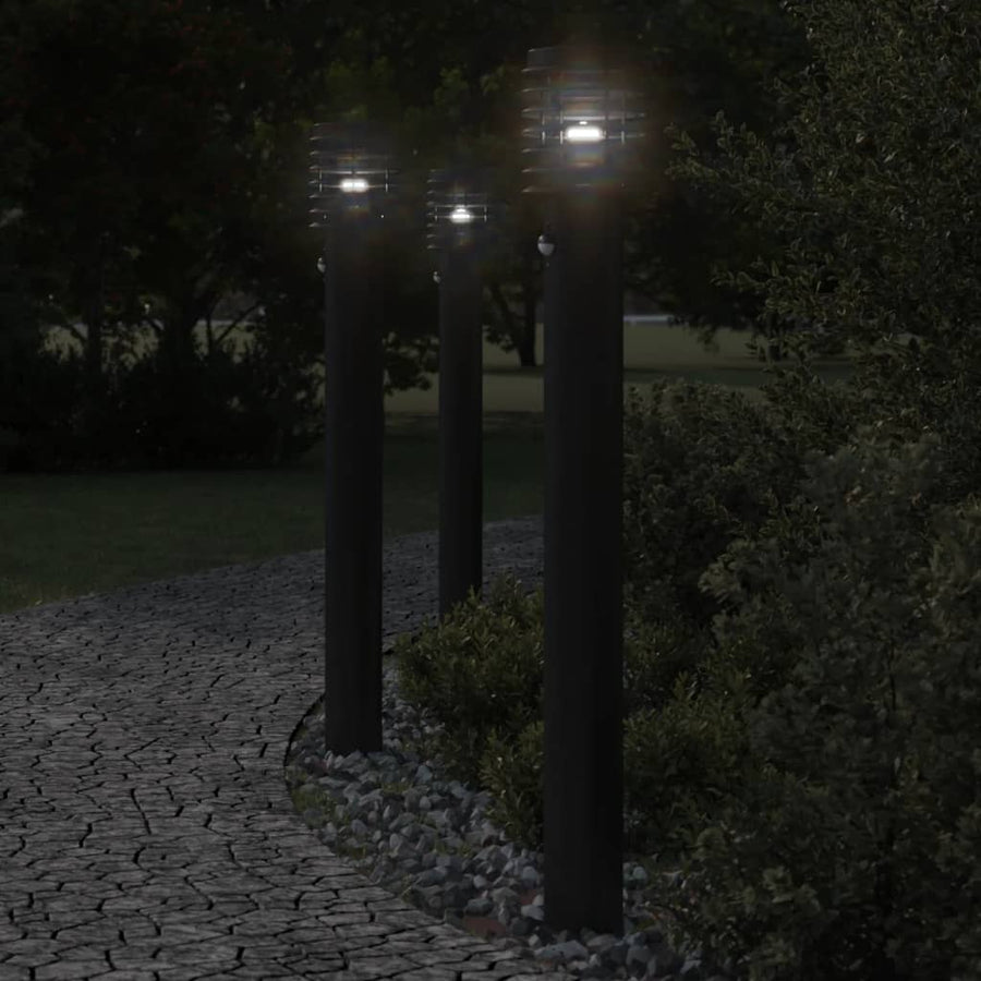 Lampă Exterioară De Podea , , 110 Cm, Oțel Inox Negru
