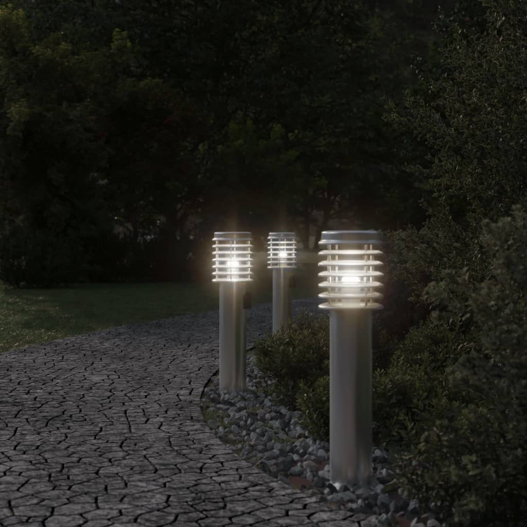 Lampă Exterioară De Podea , , 60 Cm, Oțel Inox Argintiu