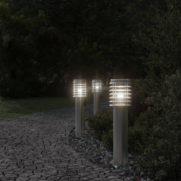 Lampă Exterioară De Podea , , 60 Cm, Oțel Inox Argintiu