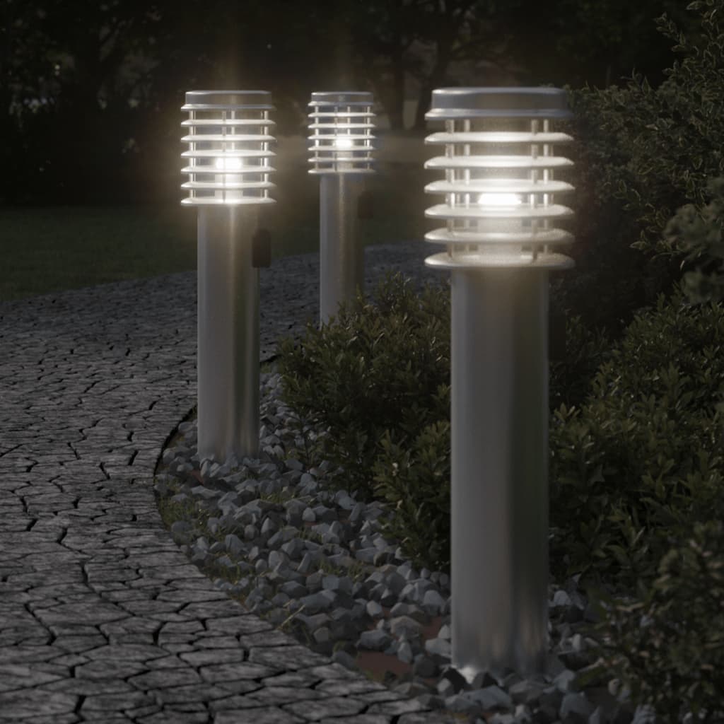 Lampă Exterioară De Podea , , 60 Cm, Oțel Inox Argintiu
