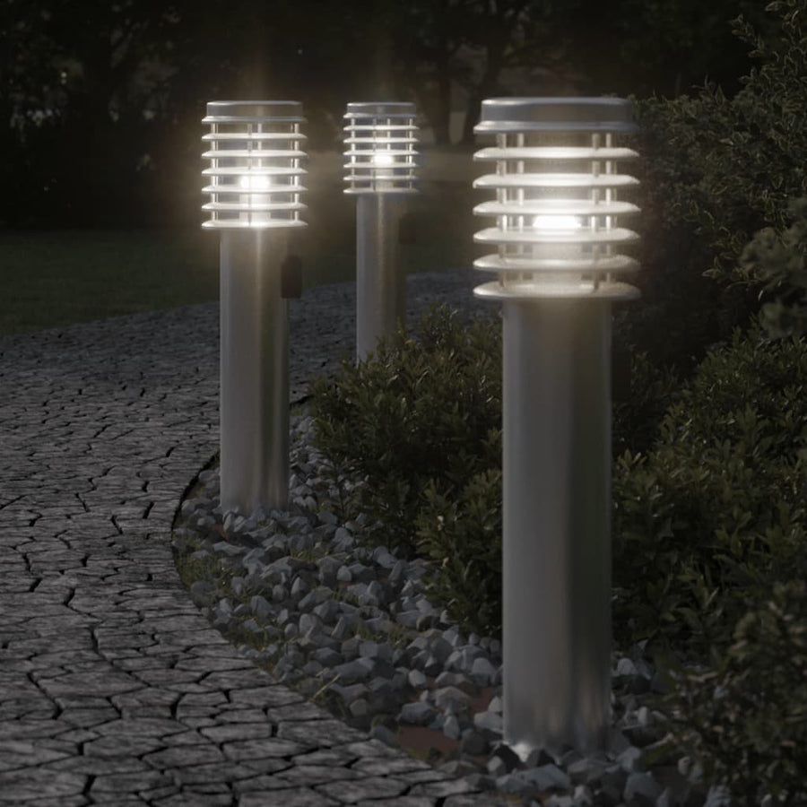 Lampă Exterioară De Podea , , 60 Cm, Oțel Inox Argintiu